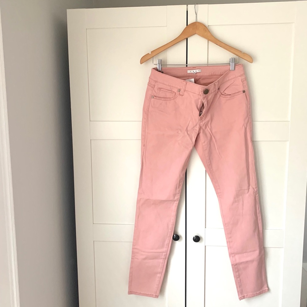 (NWT) CAbi Skinny Jean, Light Pink, Women’s size 6